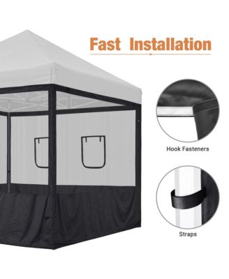16 Pcs 10 ft Pop Up Canopy Tent Sidewall Mesh Side Wall Party Canopy