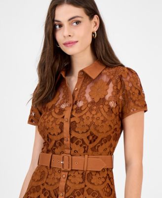 Women's Jolene Collared Lace Midi Dress