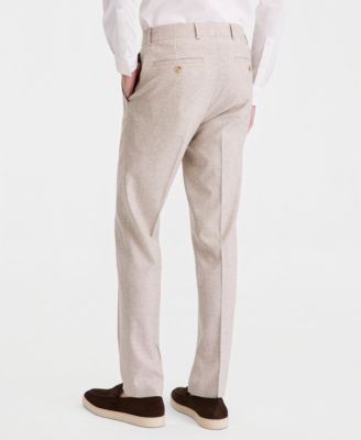 Men's Check Slim-Fit Suit Separate Pants