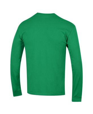 Men's Kelly Green Notre Dame Fighting Irish Arch Over Logo 2-Hit Long Sleeve T-Shirt
