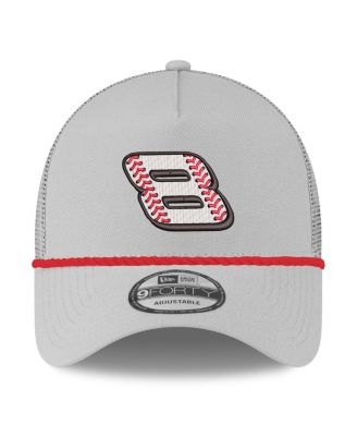 Men's Gray Dale Earnhardt Jr. Budweiser 9FORTY A-Frame Trucker Adjustable Hat