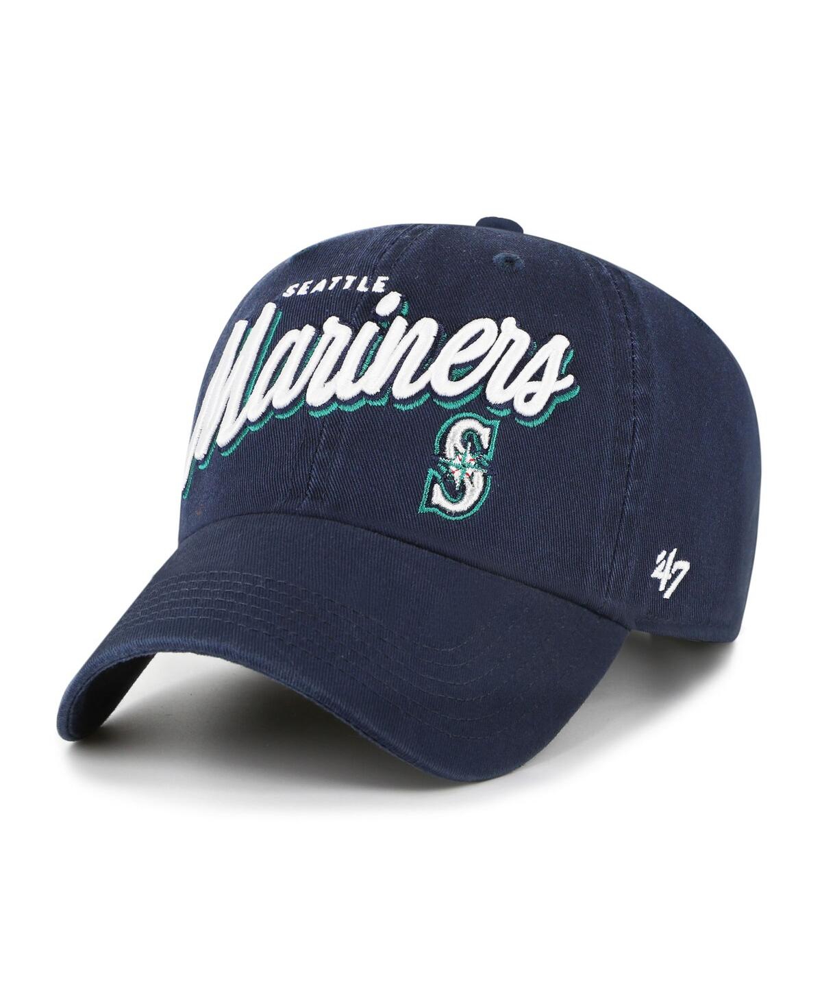 47 Brand Women's Navy Seattle Mariners Ariana Clean Up Adjustable Hat In Blue