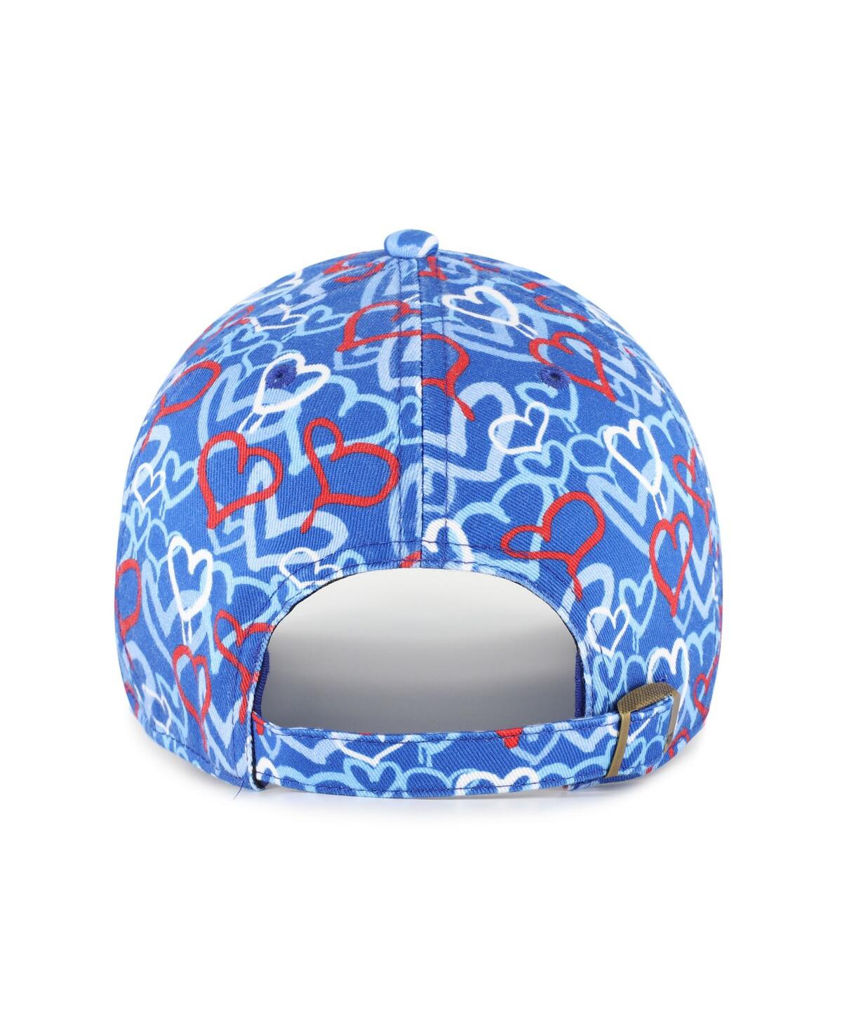 47 Brand Girls Toddler Royal Buffalo Bills Mural Clean Up Adjustable Hat In Blue