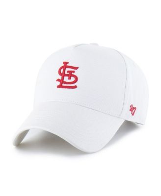 Men's White St. Louis Cardinals Foundational Pinch Offside Adjustable Hat