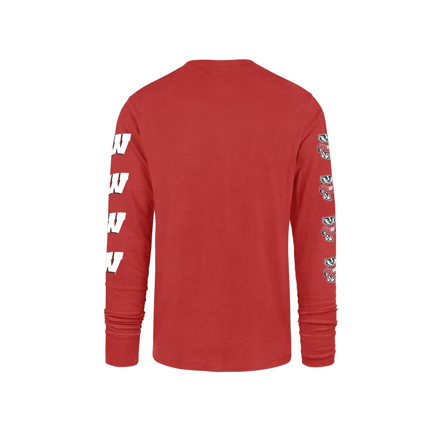 Men's Red Wisconsin Badgers Go Big Long Sleeve T-Shirt