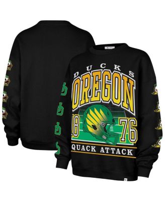 '47 Brand - Women's Black Oregon Ducks Go Big Oversized Pullover Sweatshirt