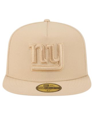 Men's Light Beige New York Giants Color Pack A-Frame 59FIFTY Fitted Hat