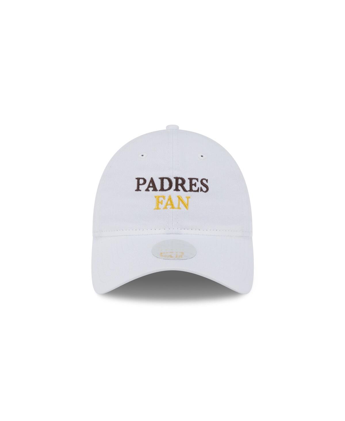 New Era Women's White San Diego Padres Team Fan 9twenty Adjustable Hat In White