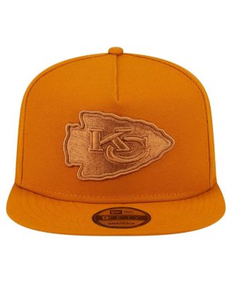 Men's Brown Kansas City Chiefs Color Pack A-Frame 9FIFTY Snapback Hat
