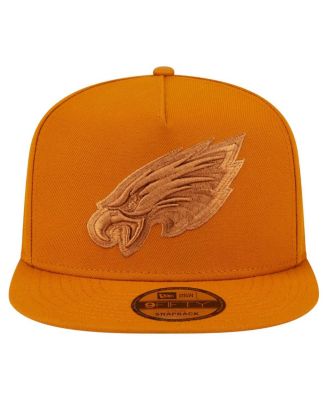 Men's Brown Philadelphia Eagles Color Pack A-Frame 9FIFTY Snapback Hat