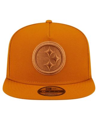 Men's Brown Pittsburgh Steelers Color Pack A-Frame 9FIFTY Snapback Hat