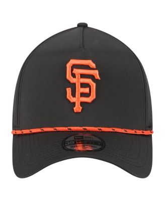 Men's Black San Francisco Giants 39THIRTY A-Frame Perforated Flex Hat