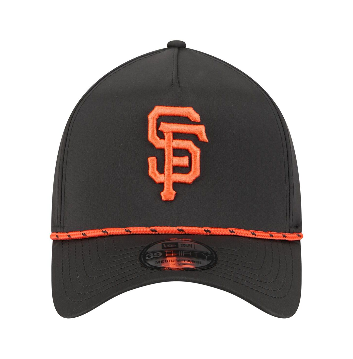 Мужская кепка New Era Black San Francisco Giants 39THIRTY A-Frame Perforated Flex Hat — фото 5
