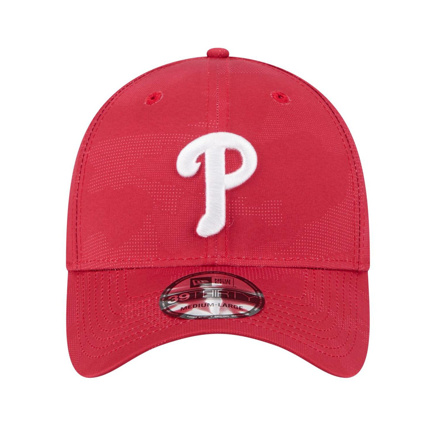 Men's Red Philadelphia Phillies Tonal Camo 39THIRTY Flex Hat