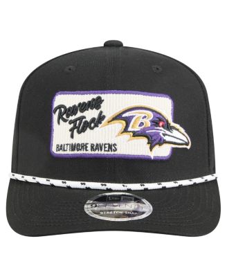 Men's Black Baltimore Ravens Chant 9SEVENTY Stretch snap Hat