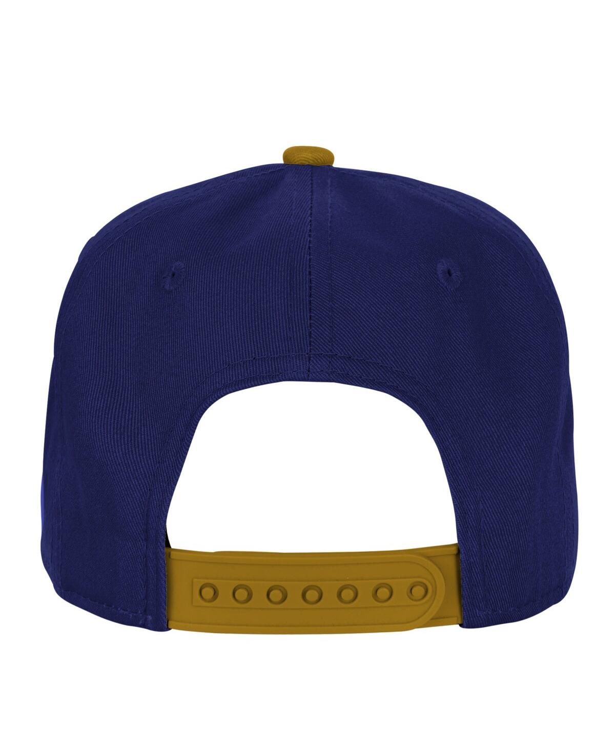 Outerstuff Big Boys And Girls Purple Baltimore Ravens Essentials Adjustable Hat In Black