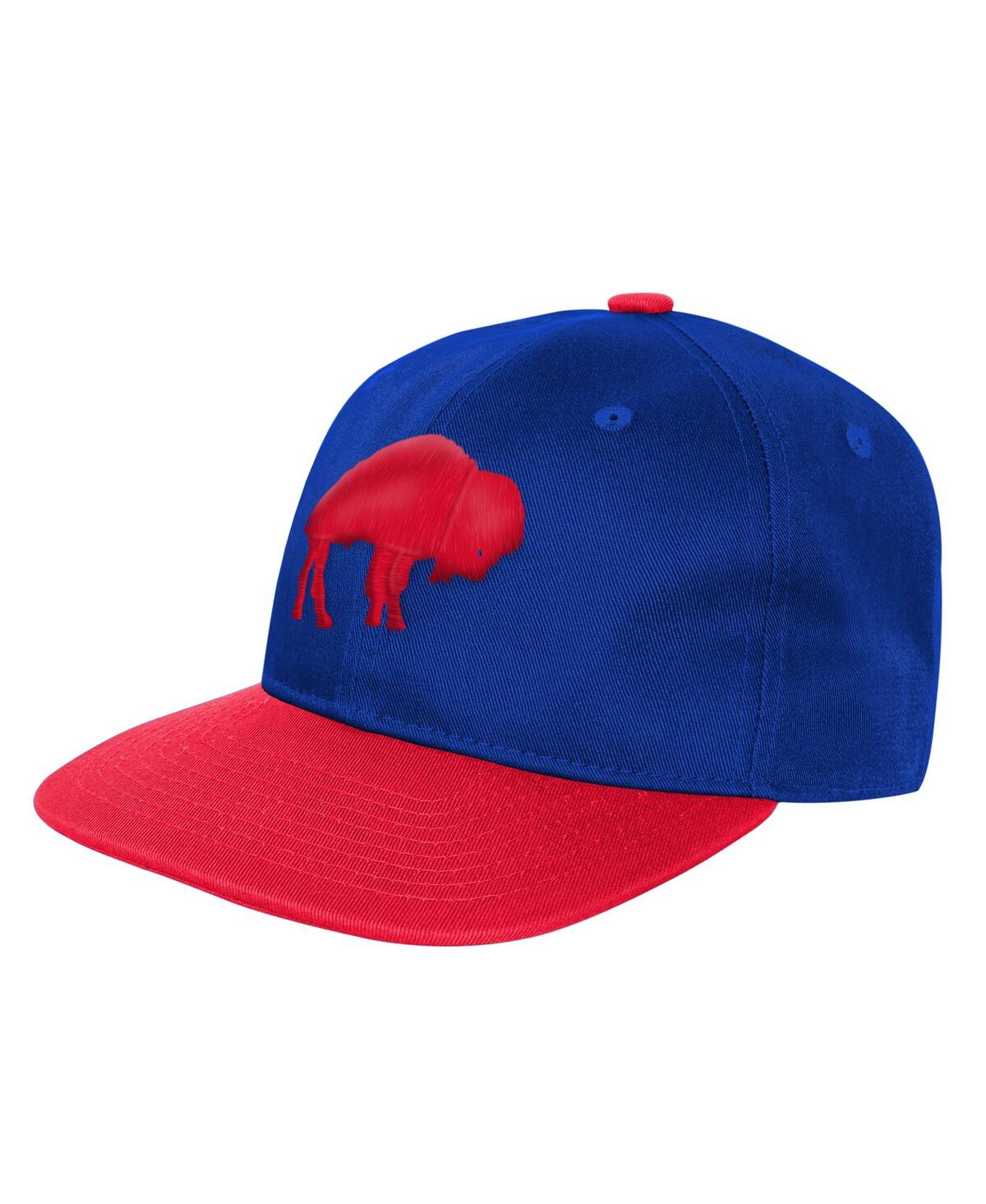 Outerstuff Big Boys And Girls Royal Buffalo Bills True Retro Adjustable Hat In Blue