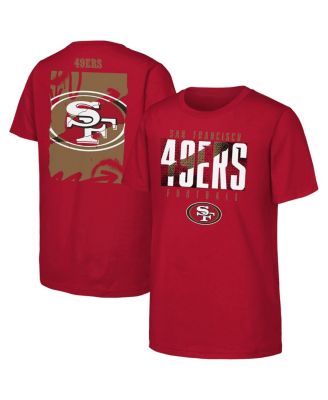 Outerstuff - Big Boys and Girls Scarlet San Francisco 49ers Posterize T-Shirt
