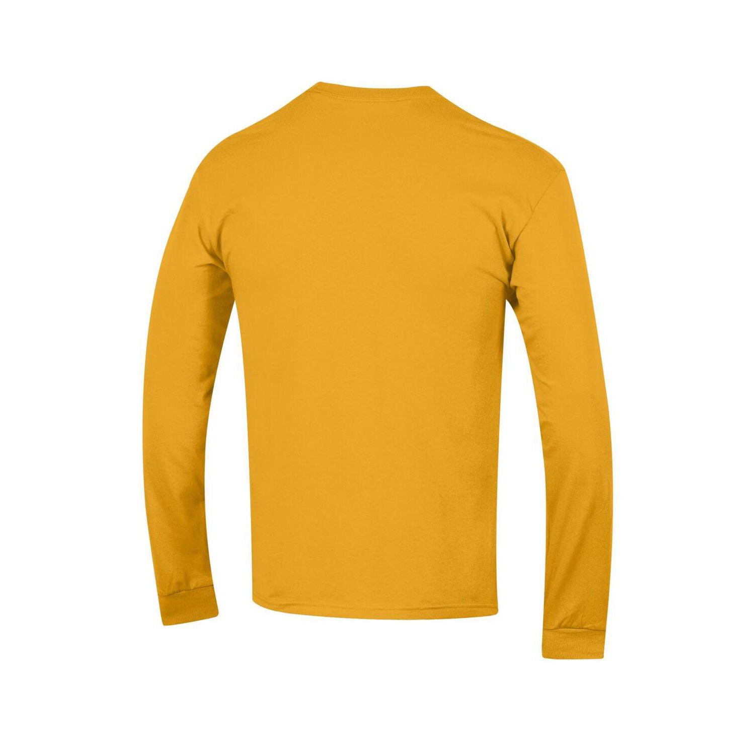 Men's Maize Michigan Wolverines Arch Over Logo Long Sleeve T-Shirt