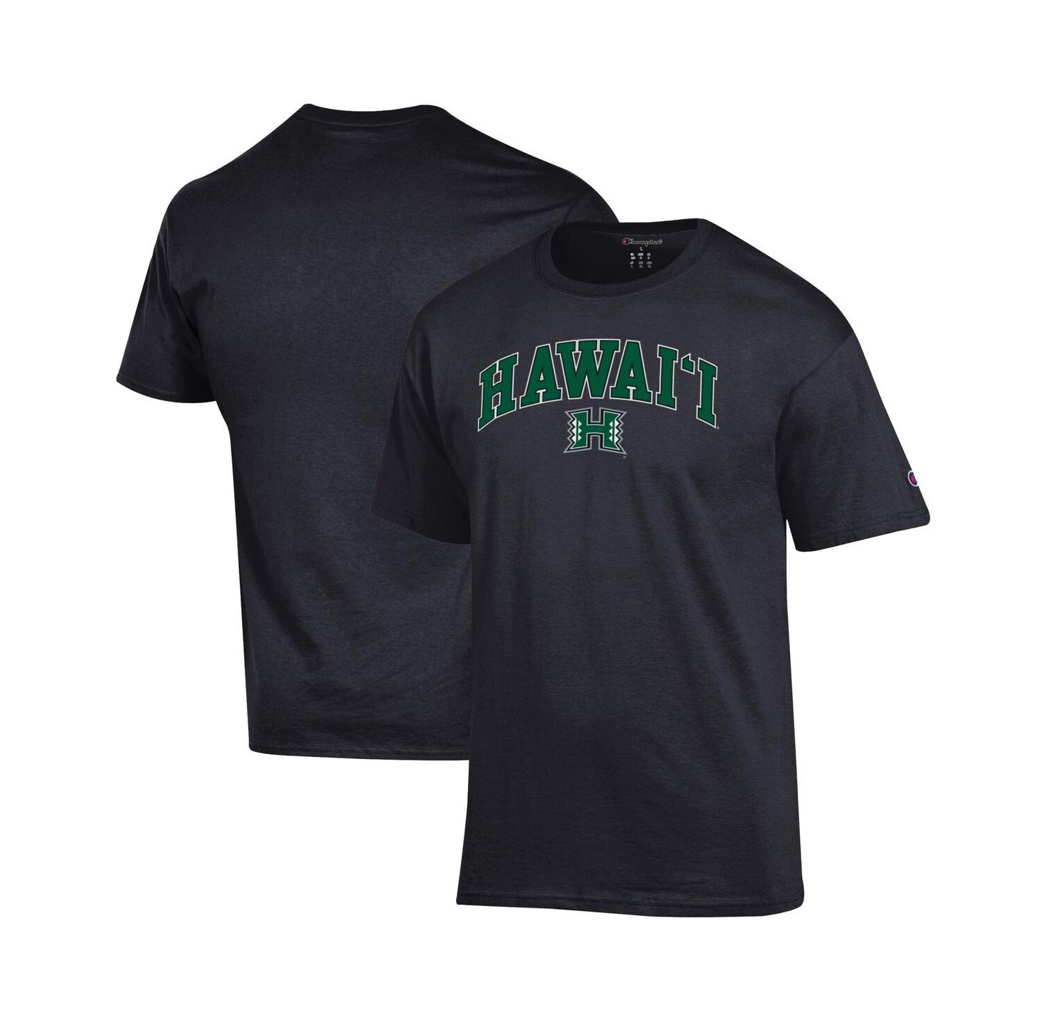 Men's Green Hawaii Rainbow Warriors Arch Over Logo T-Shirt
