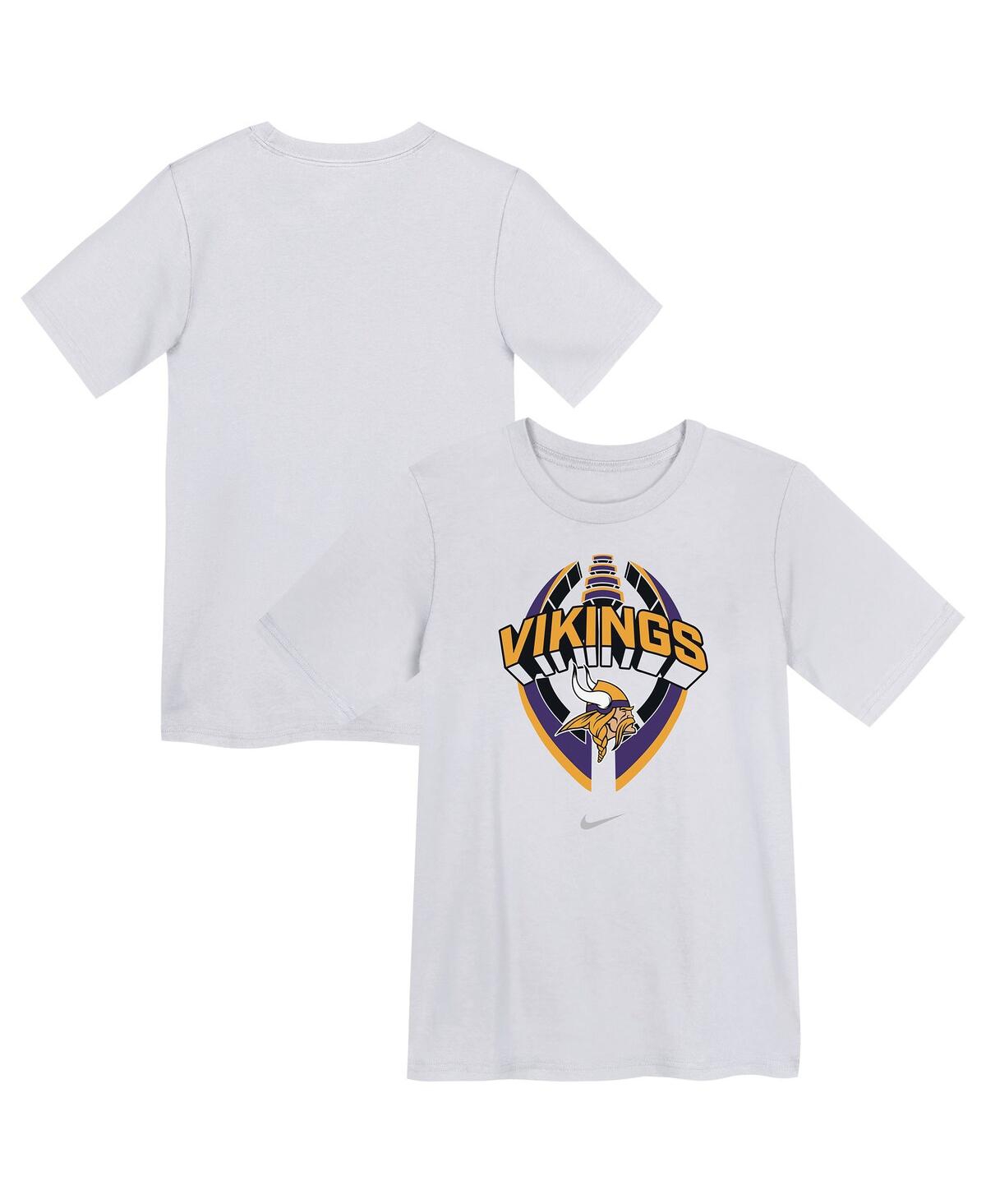 Nike Preschool White Minnesota Vikings Icon Legend Performance T-shirt In White