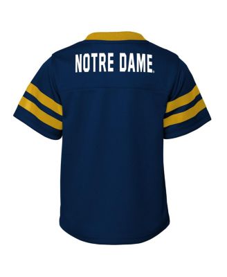 Toddler 2-Piece Navy/Gold Notre Dame Fighting Irish Red Zone V-Neck Top and Pants Set