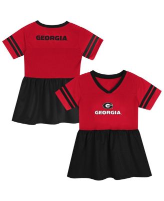 Outerstuff - Girls Preschool Red/Black Georgia Bulldogs Stadium Lights Fashion Jersey Dress