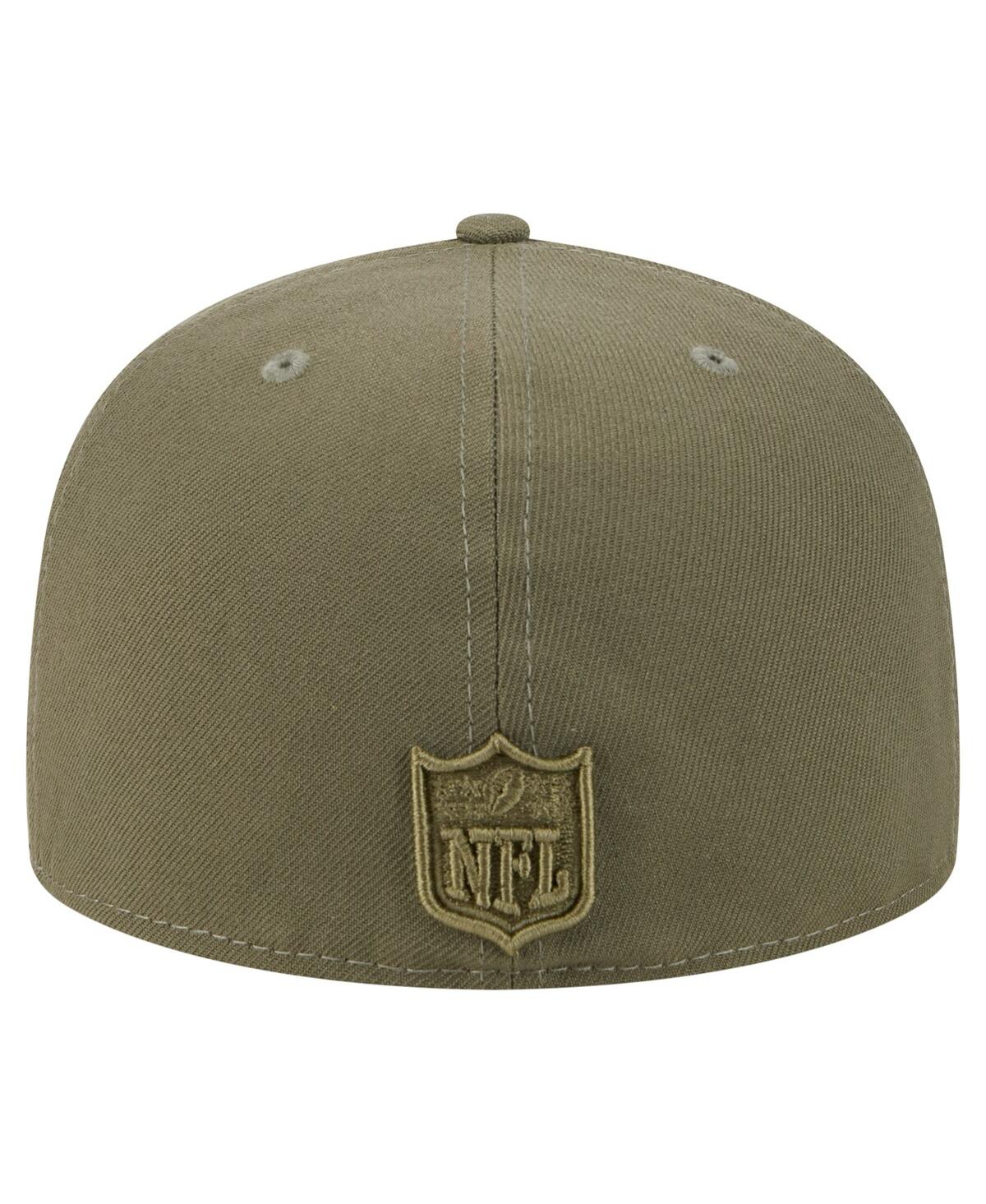 New Era Men's Olive Buffalo Bills Color Pack A-frame 59fifty Fitted Hat In Green