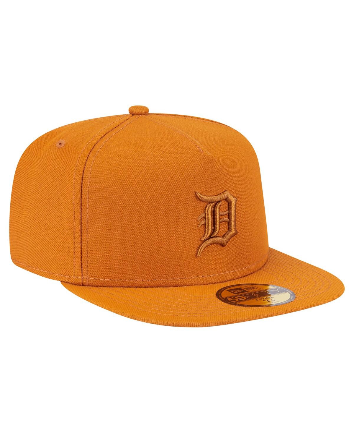 New Era Men's Orange Detroit Tigers Color Pack A-frame 59fifty Fitted Hat In Orange