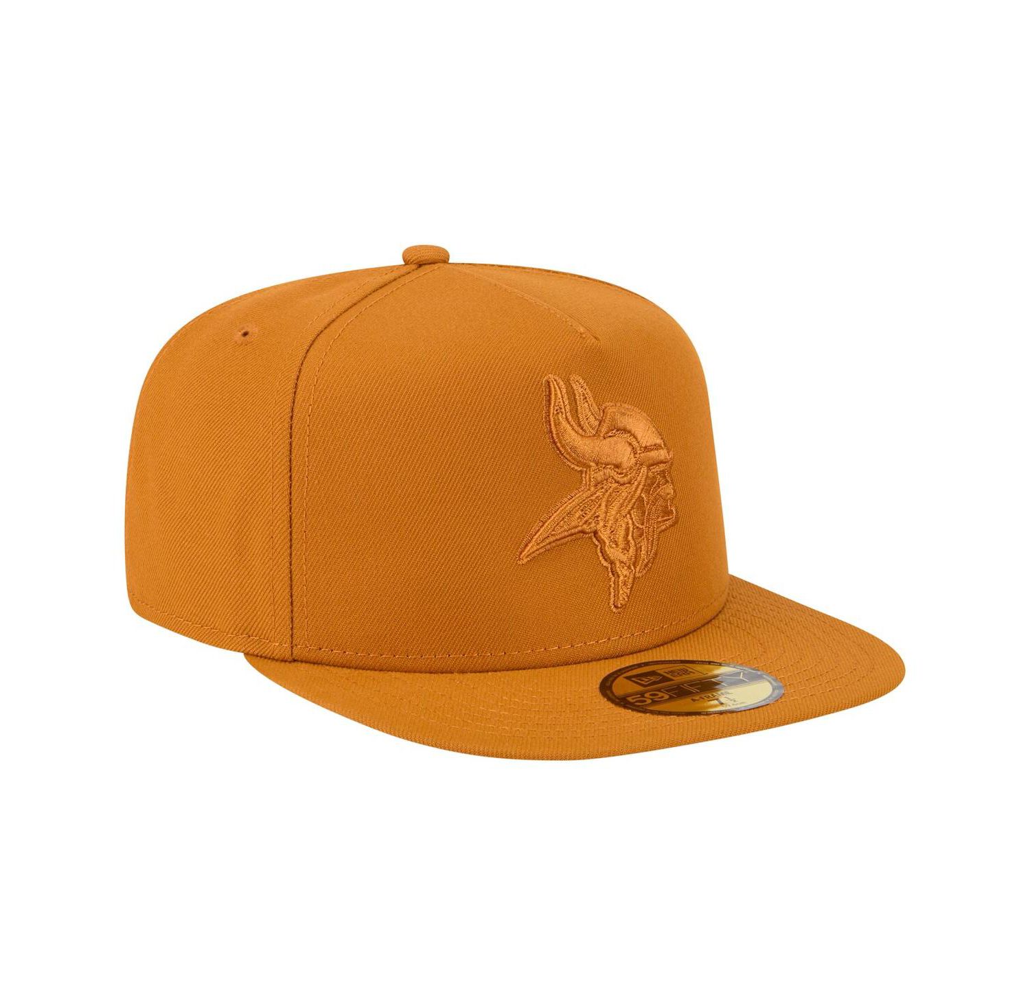 Men's Brown Minnesota Vikings Color Pack A-Frame 59FIFTY Fitted Hat