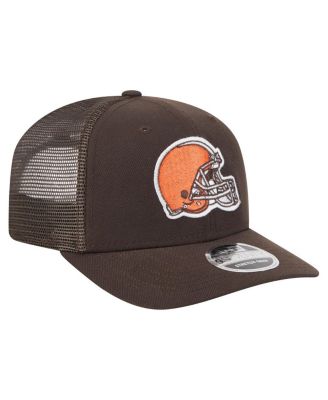 Men's Brown Cleveland Browns Team Collection 9SEVENTY Stretch snap Adjustable Hat