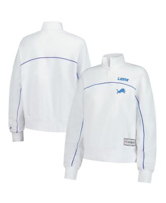 New Era - Women's White Detroit Lions Functional Fandom Quarter-Zip Sweatshirt
