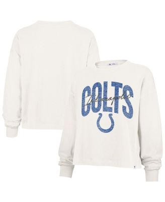 '47 Brand - Women's Cream Indianapolis Colts Muse Sydney Long Sleeve T-Shirt