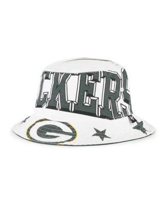 '47 Brand - Women's White Green Bay Packers Energize Bucket Hat