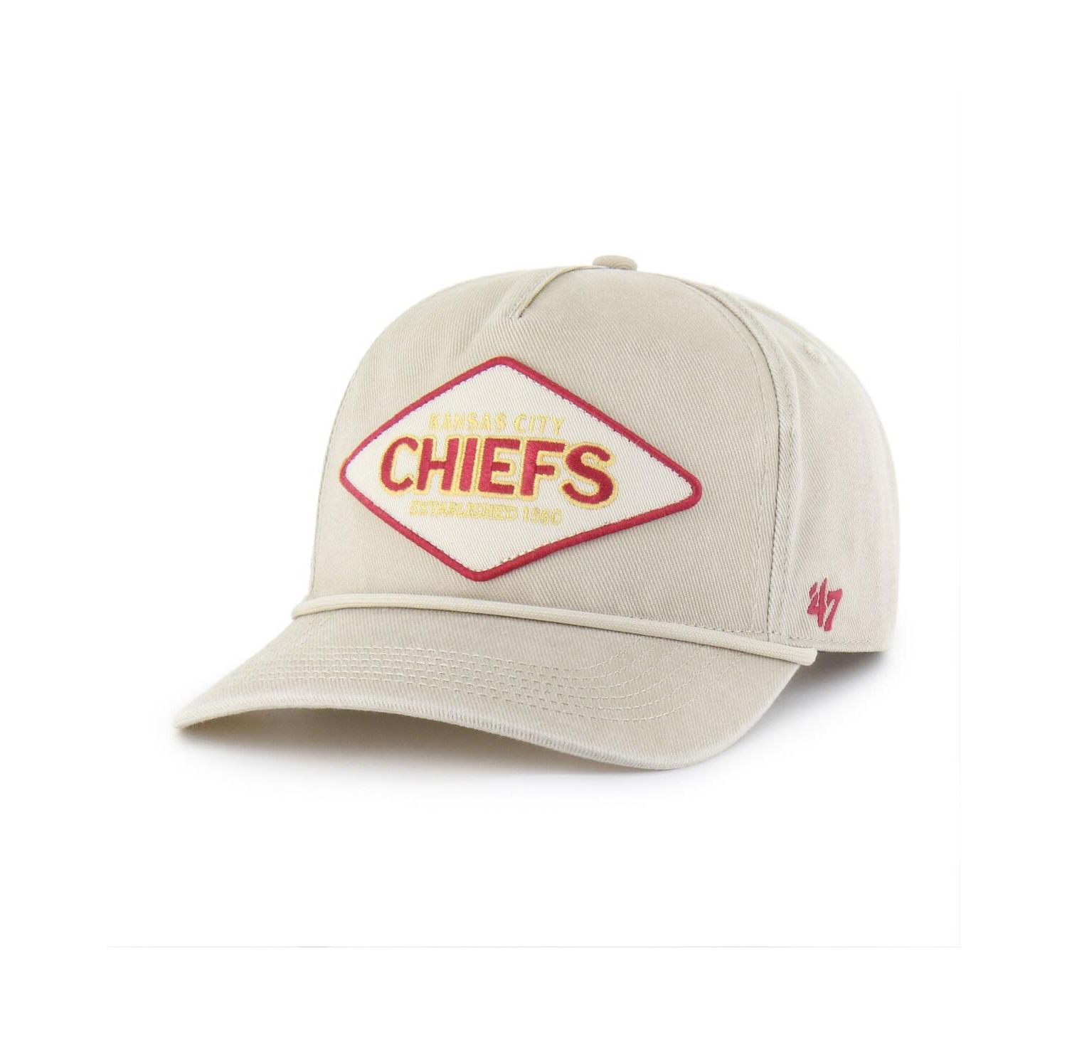 Men's Khaki Kansas City Chiefs Cairn Hitch Adjustable Hat