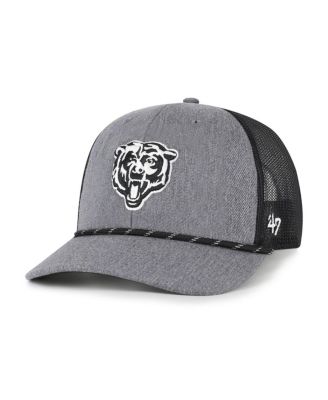 '47 Brand - Men's Heather Charcoal Chicago Bears Carbon Rope Trucker Adjustable Hat