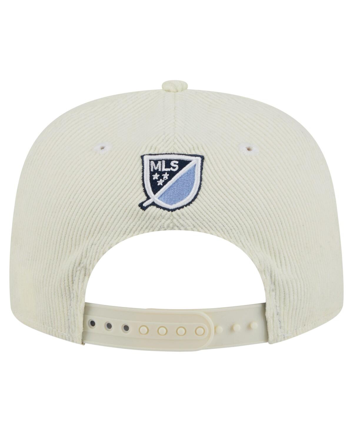 New Era Men'sâ Cream Vancouver Whitecaps Fc 2025 Kickoff Snapback Golfer Hat In White