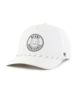 '47 Brand - Men's White Miami Hurricanes Forward Collection Loop Hitch Adjustable Hat