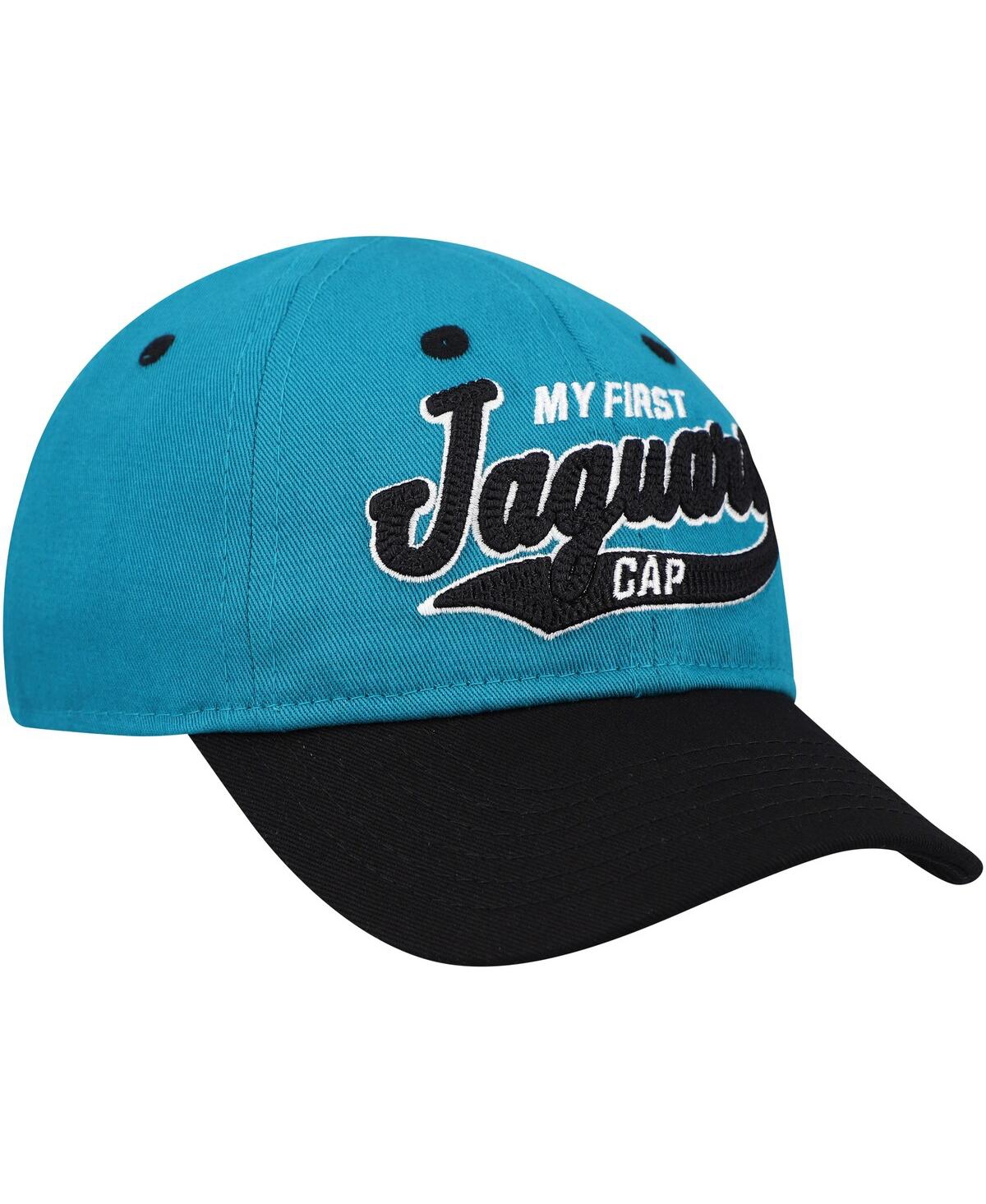 Outerstuff Baby Boys And Girls Teal/black Jacksonville Jaguars My First Tail Sweep Slouch Flexâ Hat In Blue