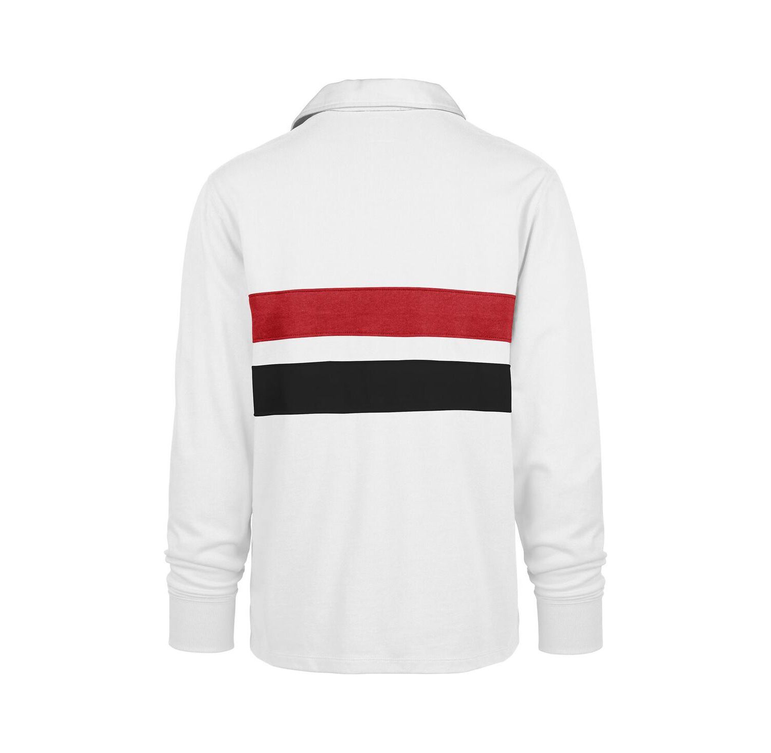 Men's White Atlanta Falcons Sundays Clubhouse Knox Thames Long Sleeve Rugby Polo Shirt