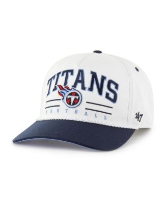 '47 Brand - Men's White/Navy Tennessee Titans Roscoe Two-Toned Hitch Adjustable Hat