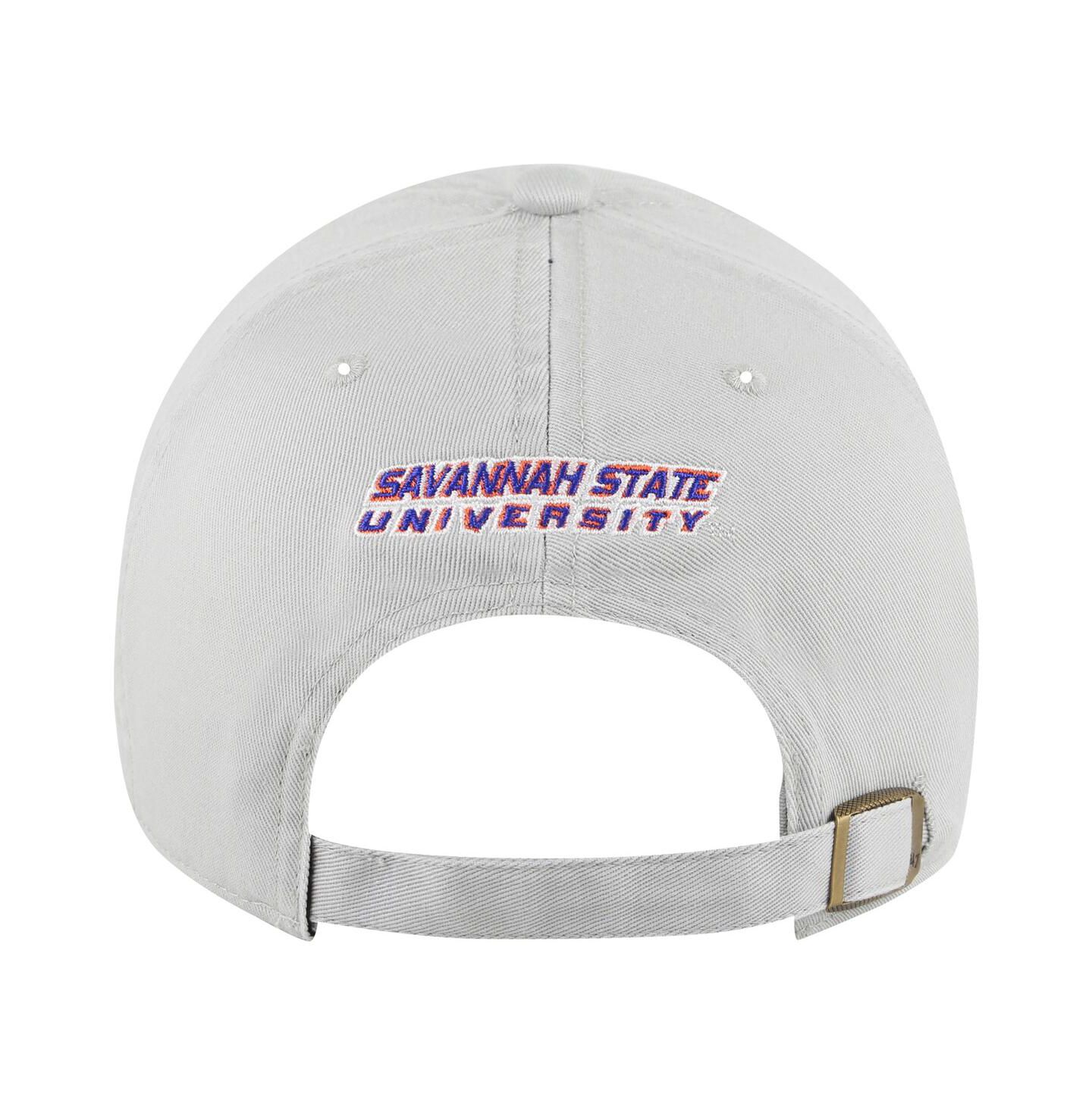 Мужская кепка '47 Brand Gray Savannah State Tigers Side Back Clean Up Adjustable Hat — фото 2