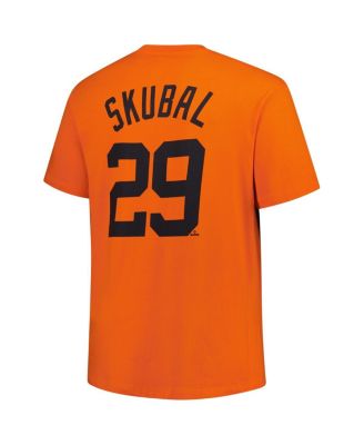 Men's Tarik Skubal Orange Detroit Tigers Big Tall Name Number T-Shirt