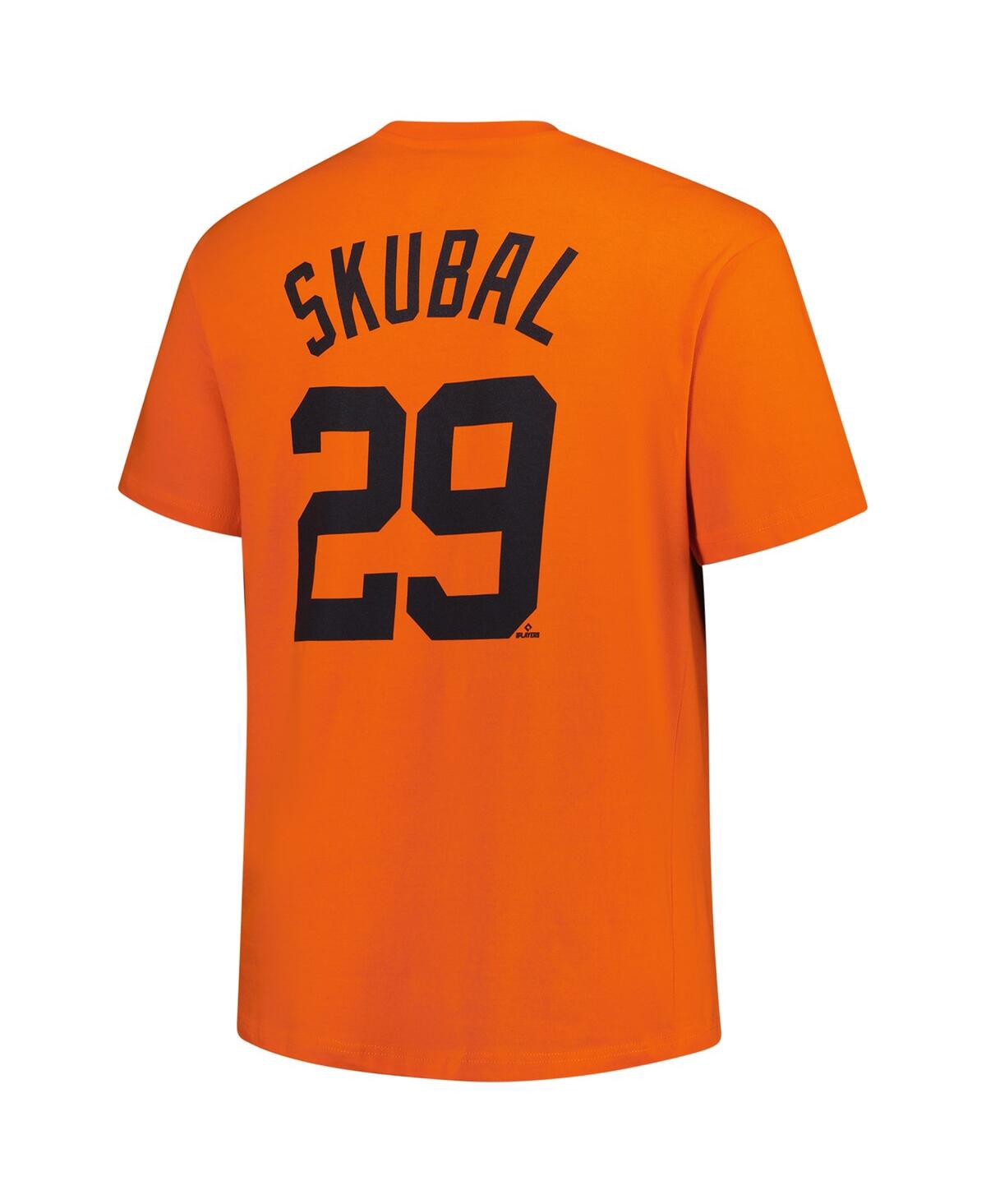 Fanatics Men's Tarik Skubal Orange Detroit Tigers Big Tall Name Number T-shirt In Orange