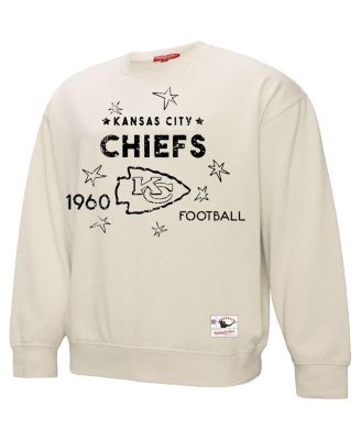 Women's Cream Kansas City Chiefs Plus Size Shooting Star Pullover Sweatshirt