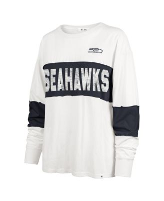 Women's Cream Seattle Seahawks Clubhouse Pride Taylor Long Sleeve T-Shirt