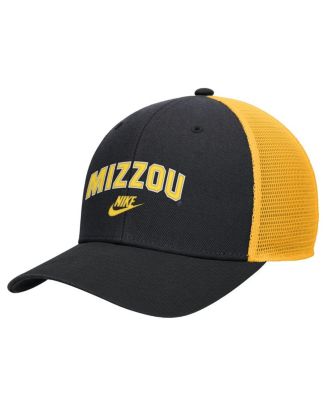 Men's Black Missouri Tigers Vintage Arch Rise Performance Trucker Adjustable Hat