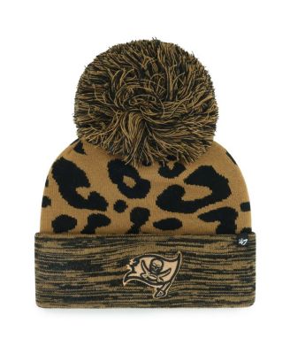 '47 Brand - Women's Brown Tampa Bay Buccaneers Rosette Cuffed Knit Hat with Pom