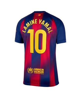 Men's Lamine Yamal Blue Barcelona 2025/26 Replica Player Jersey