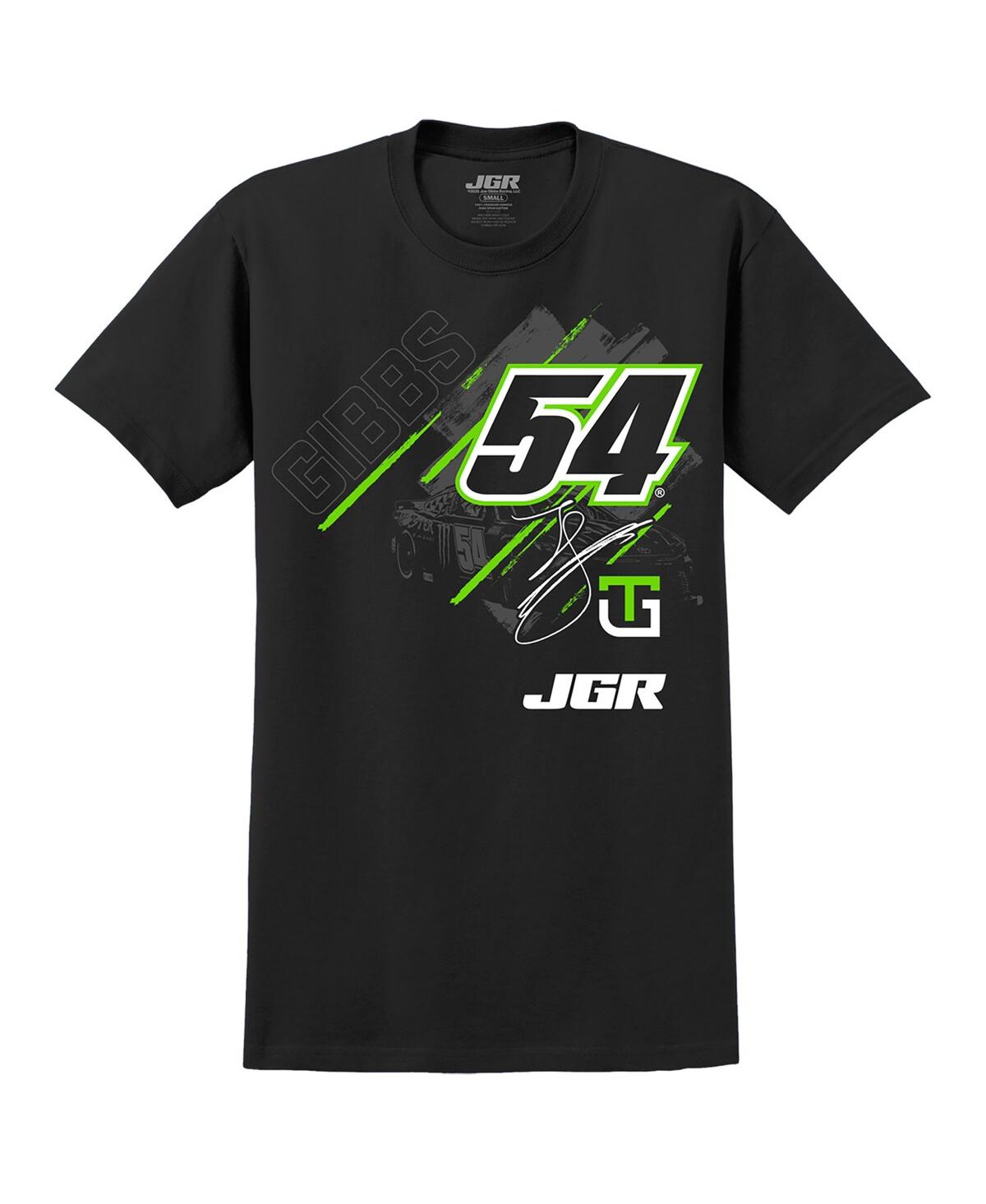 Joe Gibbs Racing Team Collection Men's Black Ty Gibbs Monster Energy Car T-shirt In Black
